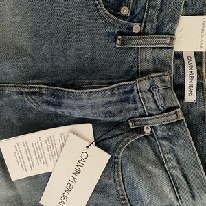 NWT Calvin Klein Jeans High Rise Straight Leg
